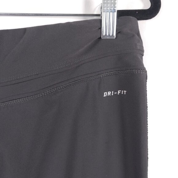 NIKE DRI-FIT Women’s Leggings Pants Wide Leg Flare Gray Training Yoga Luxe LARGE - Picture 8 of 11
